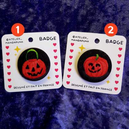 Badges citrouilles