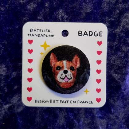 Badge doggo chauve-souris